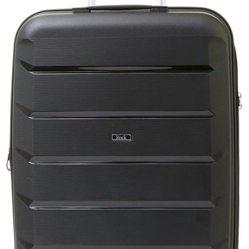 Rock Tulum 3 Piece Set Expander Hardsided Luggage - Black