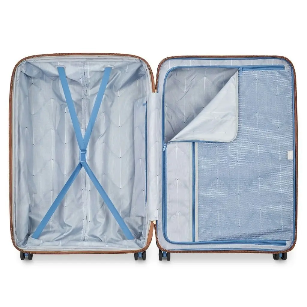 DELSEY Freestyle 82cm Large Luggage - Sky Blue