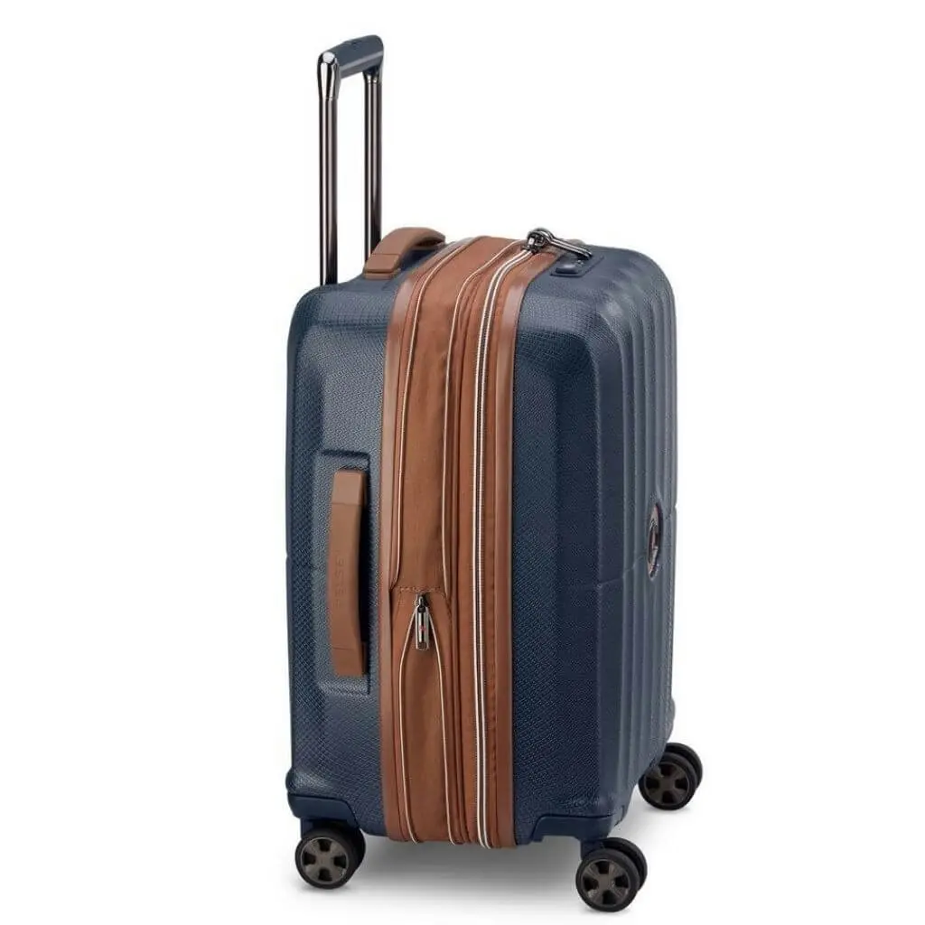 DELSEY St Tropez 55cm Expandable Carry On Luggage - Navy