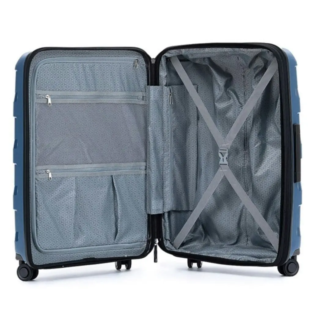 Tosca Comet Large 75cm Hardsided Expander Suitcase - Stormy Blue