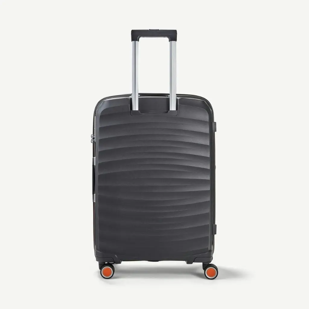 Rock Sunwave 66cm Medium Expander Hardsided Luggage - Charcoal