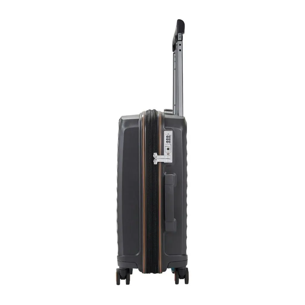 Rock Sunwave 54cm Carry On Hardsided Luggage - Charcoal