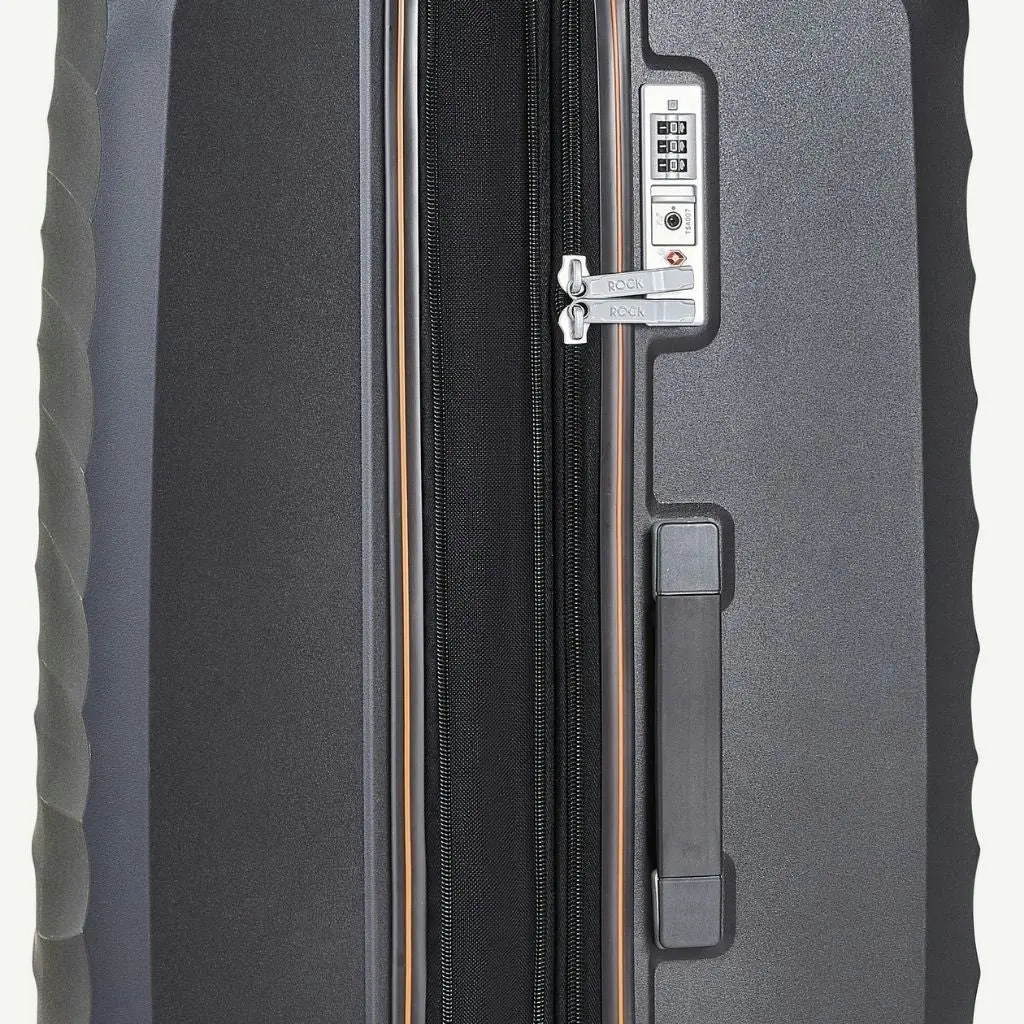 Rock Sunwave 54cm Carry On Hardsided Luggage - Charcoal