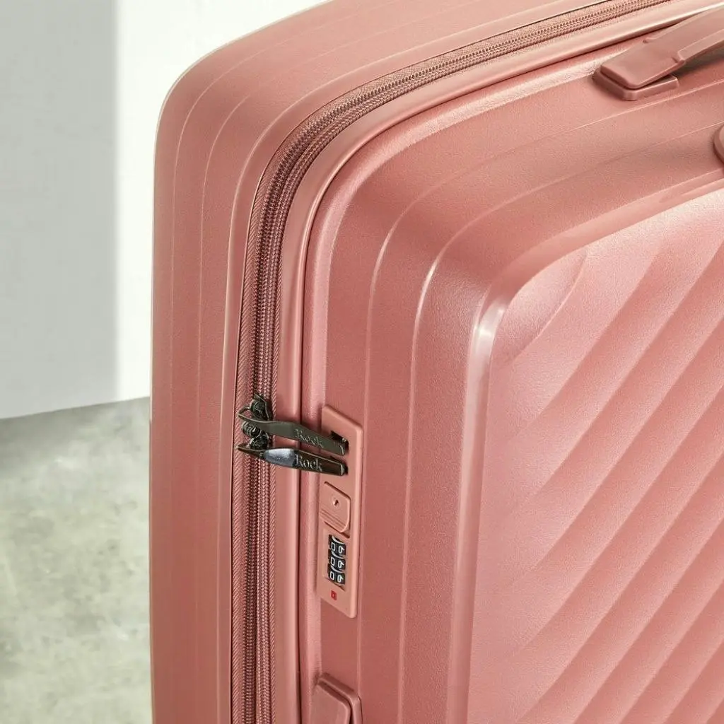 Rock Infinity 64cm Medium Expander Hardsided Suitcase - Dusty Pink