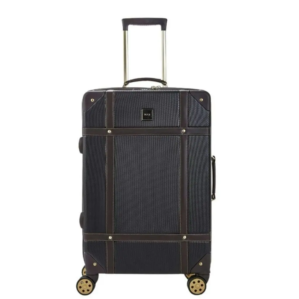 Rock Vintage 67cm Medium Hardsided Luggage - Black