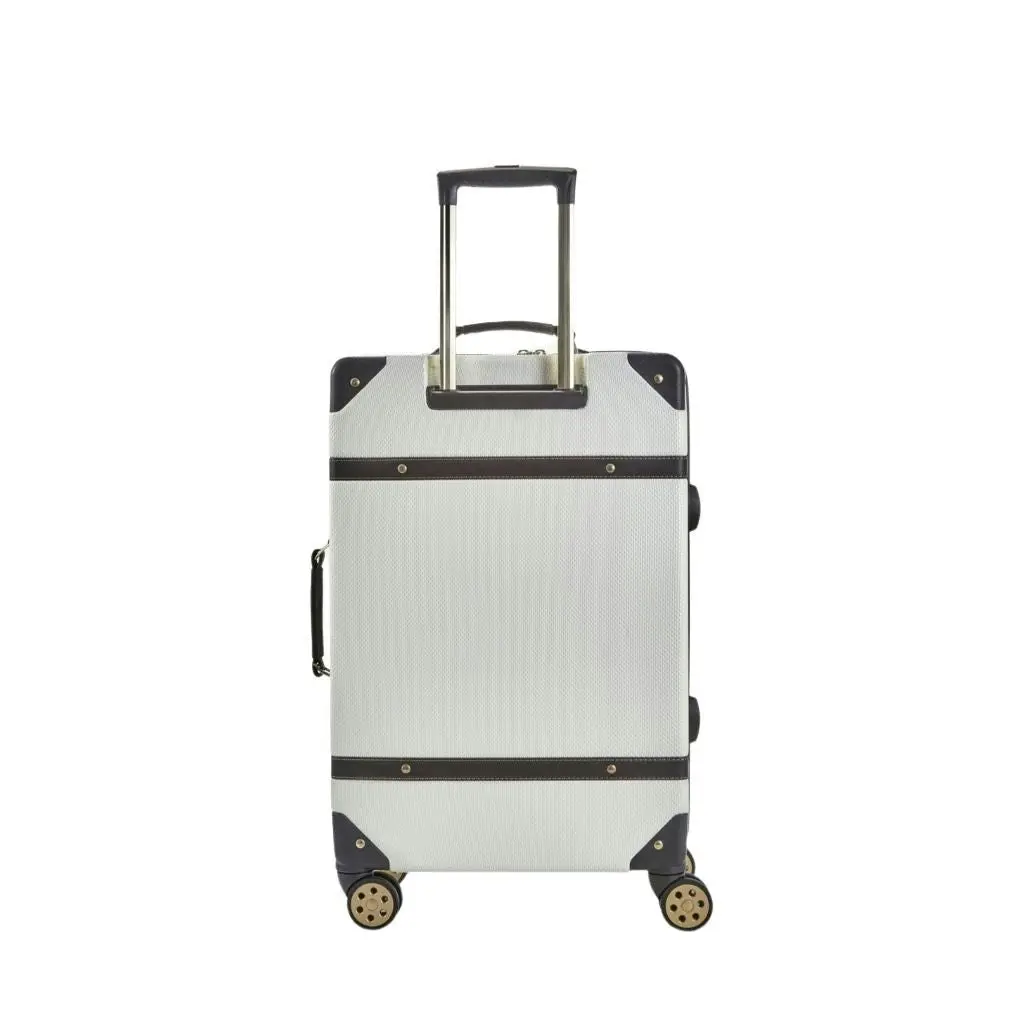 Rock Vintage 67cm Medium Hardsided Luggage - Cream