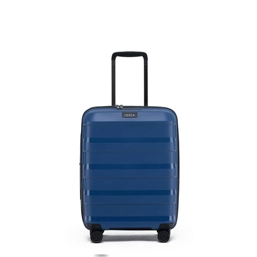 Tosca Comet Carry On 55cm Hardsided Suitcase - Stormy Blue