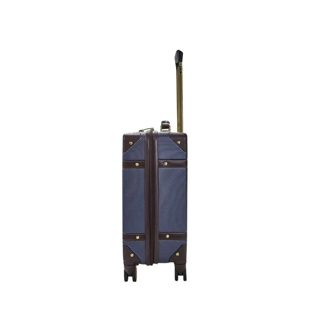 Rock Vintage 54cm Carry On Hardsided Luggage - Navy