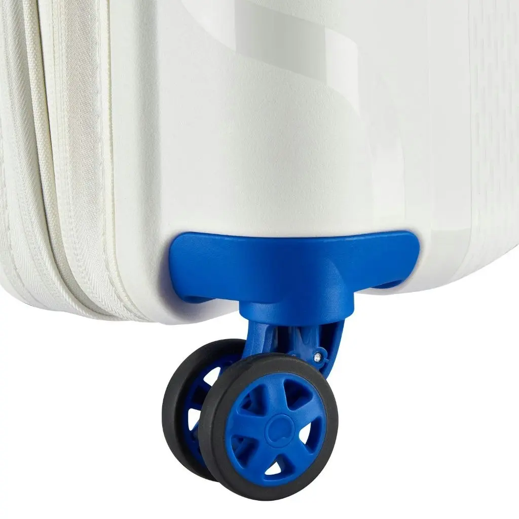 DELSEY Clavel 55cm Carry On Luggage - White/Blue