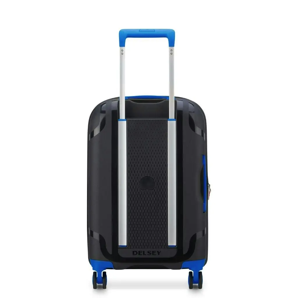 DELSEY Clavel 55cm Carry On Luggage - Black/Blue