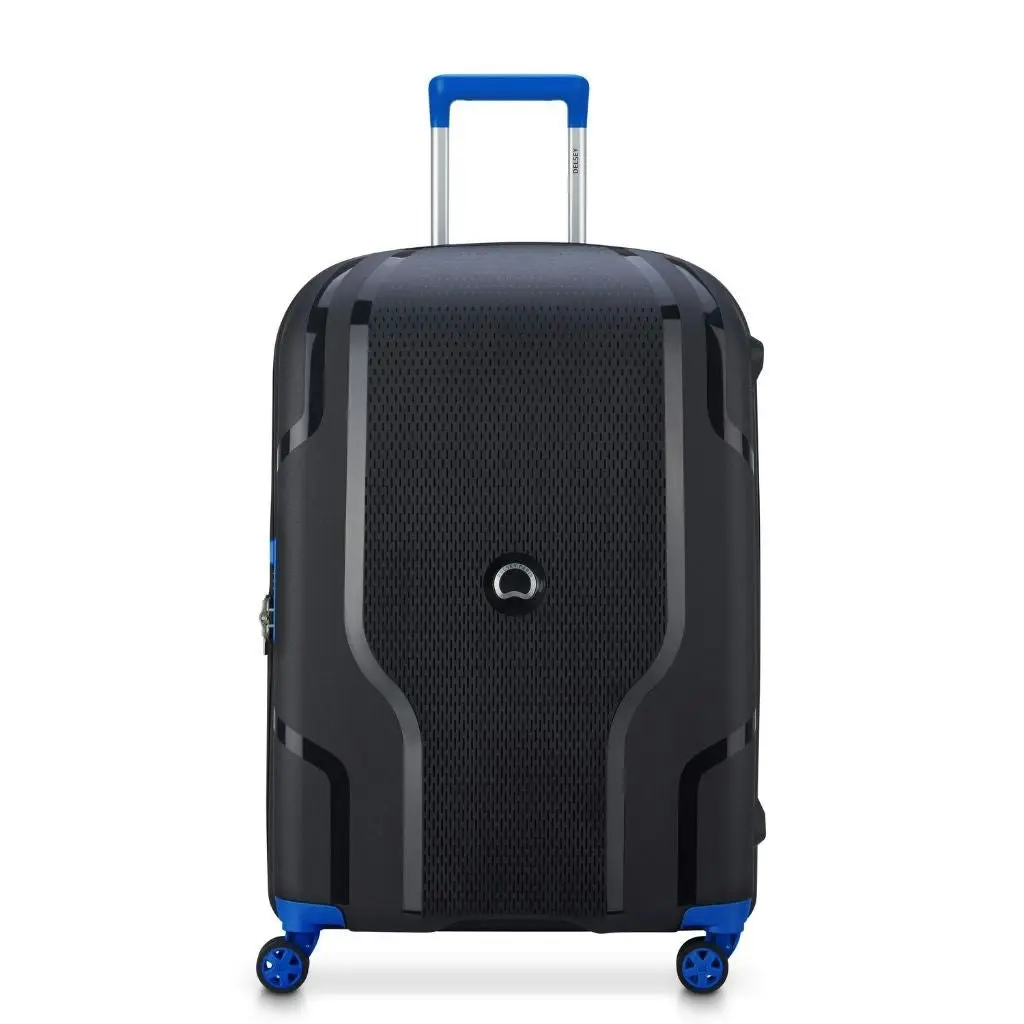 DELSEY Clavel 71cm Medium Hardsided Spinner Luggage - Black/Blue