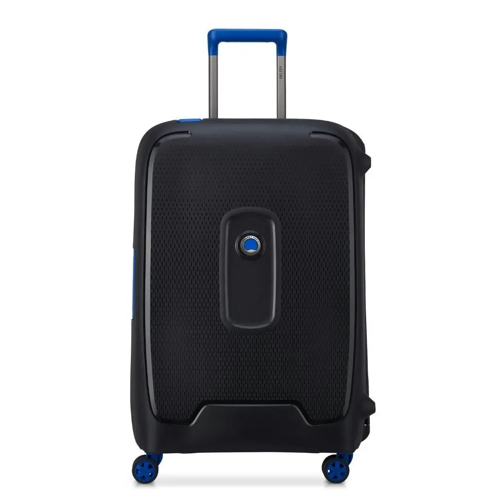 DELSEY Moncey 69cm Medium Hardsided Luggage Black/Blue