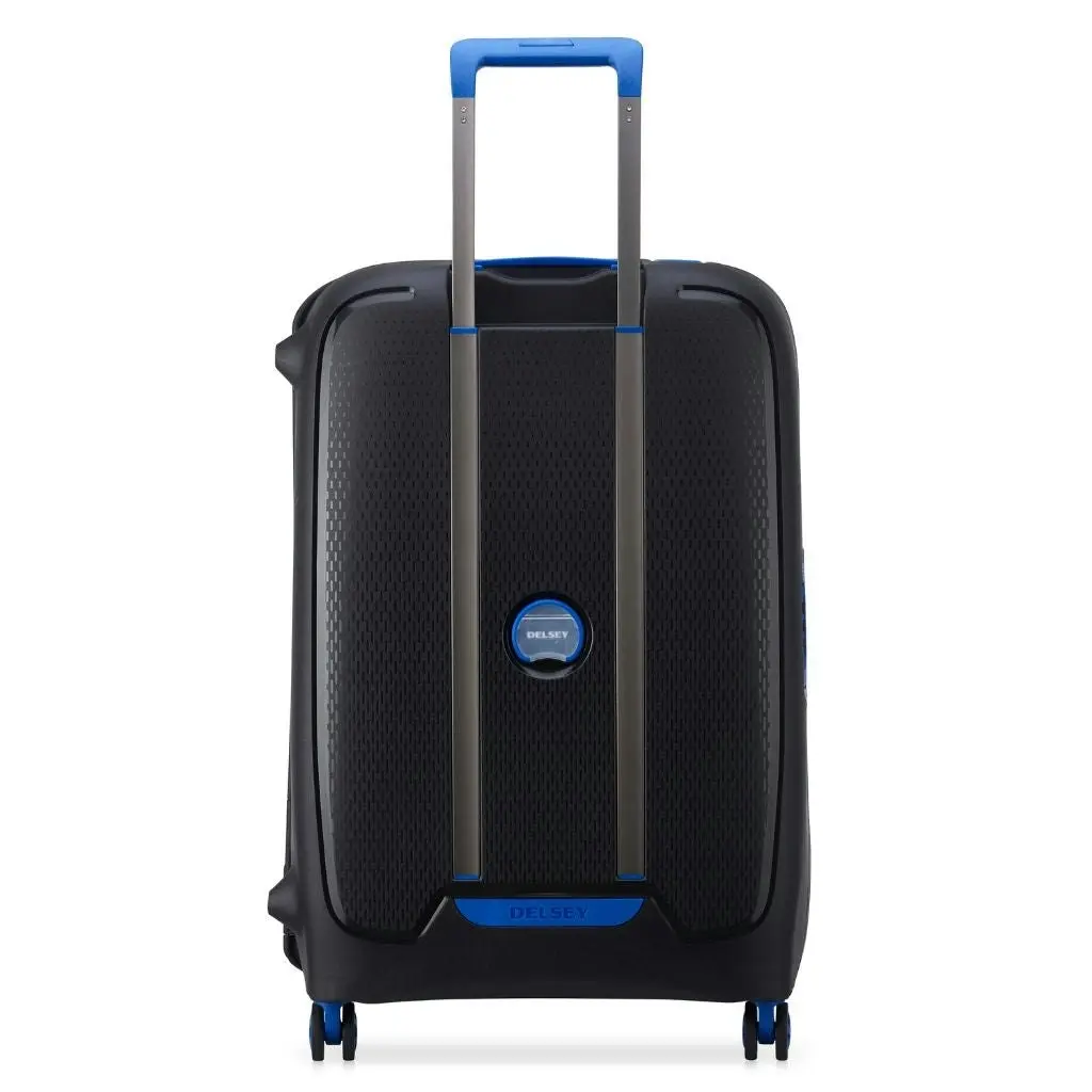 DELSEY Moncey 69cm Medium Hardsided Luggage Black/Blue