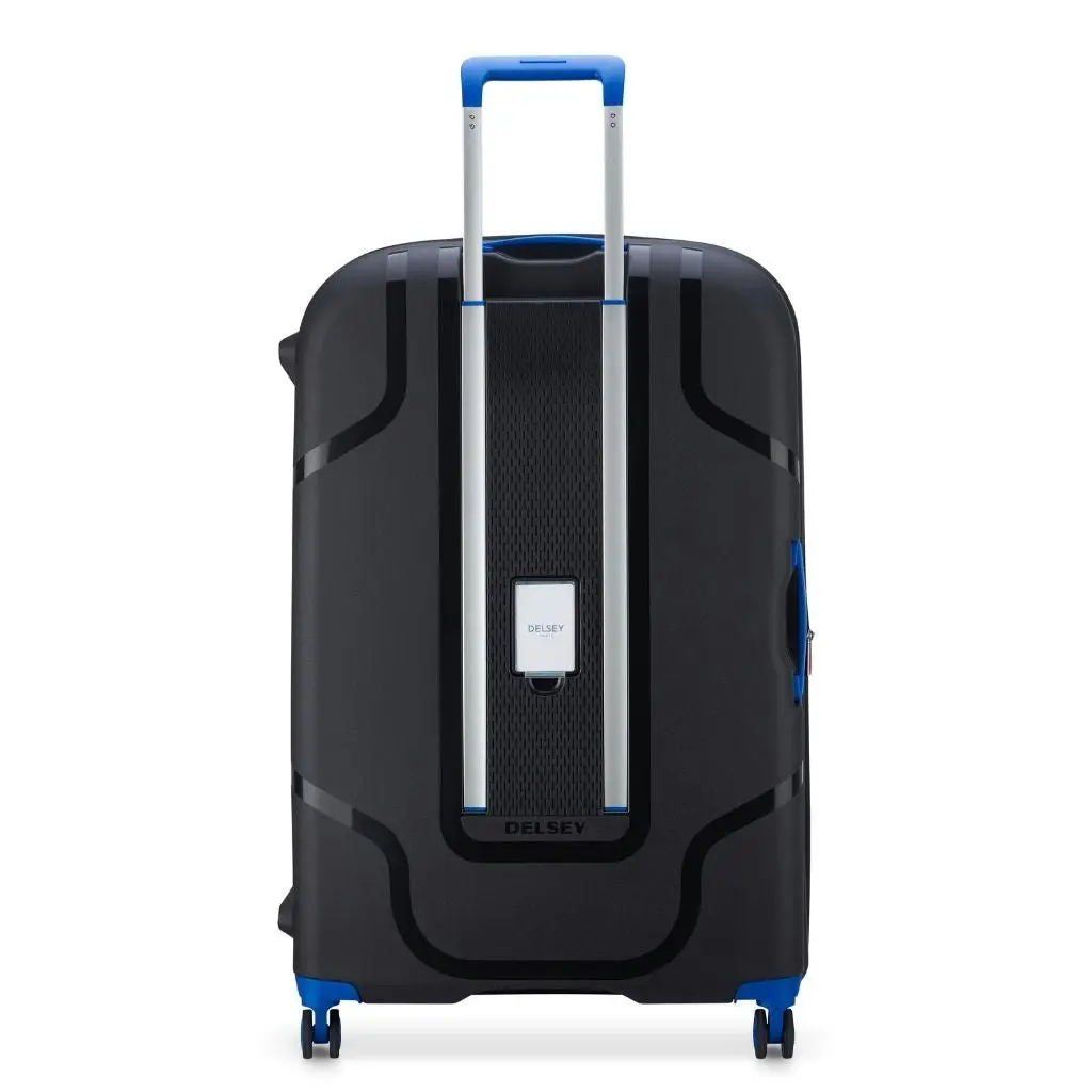 DELSEY Clavel 83cm Large Hardsided Spinner Luggage - Black/Blue