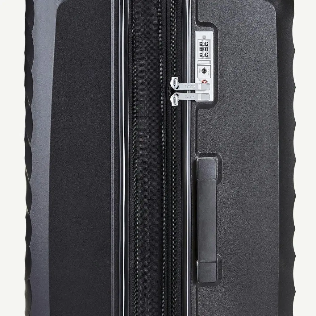 Rock Sunwave 79cm Large Expander Hardsided Luggage - Black