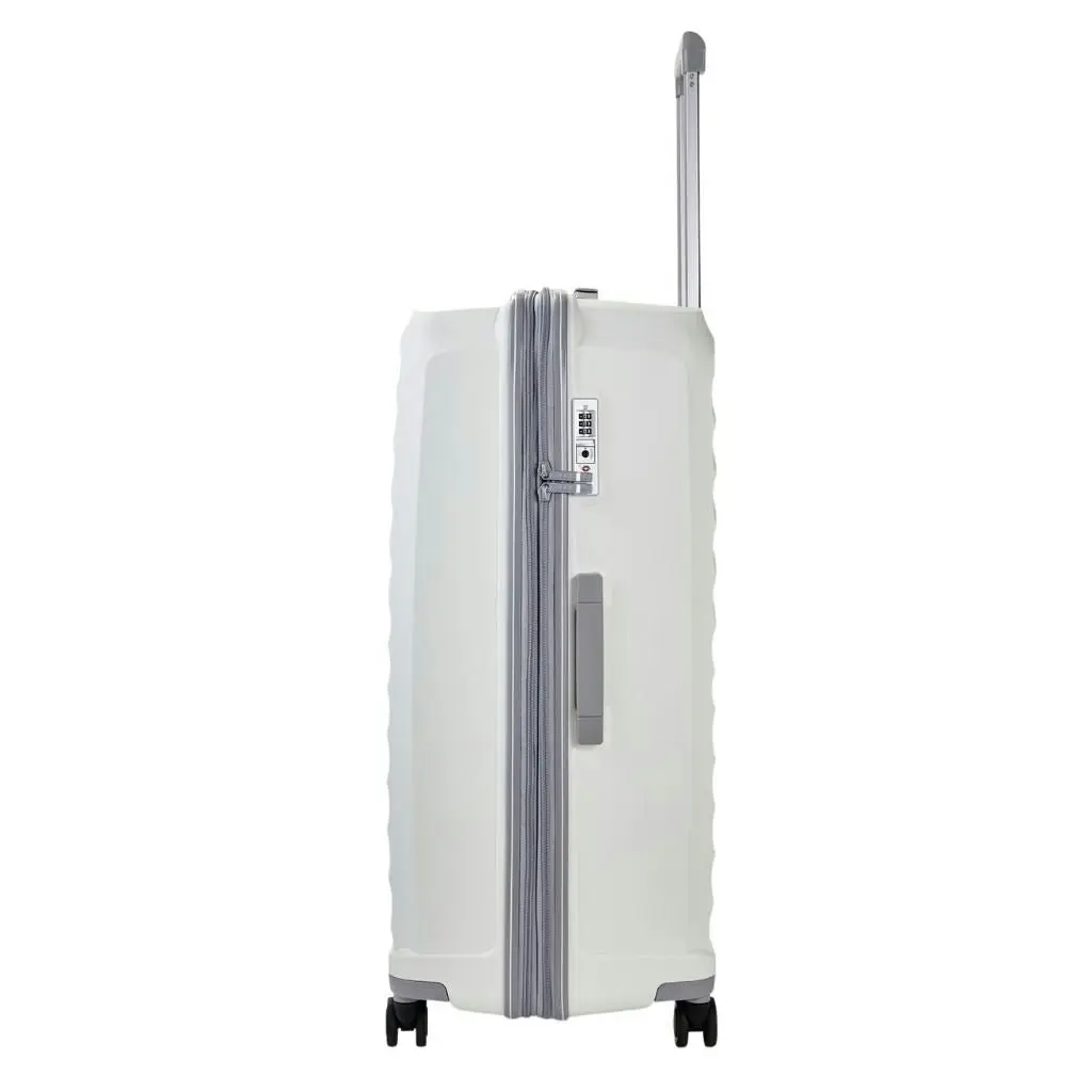 Rock Sunwave 79cm Large Expander Hardsided Luggage - White