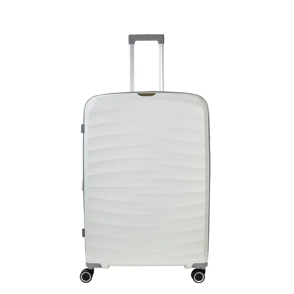 Rock Sunwave 79cm Large Expander Hardsided Luggage - White