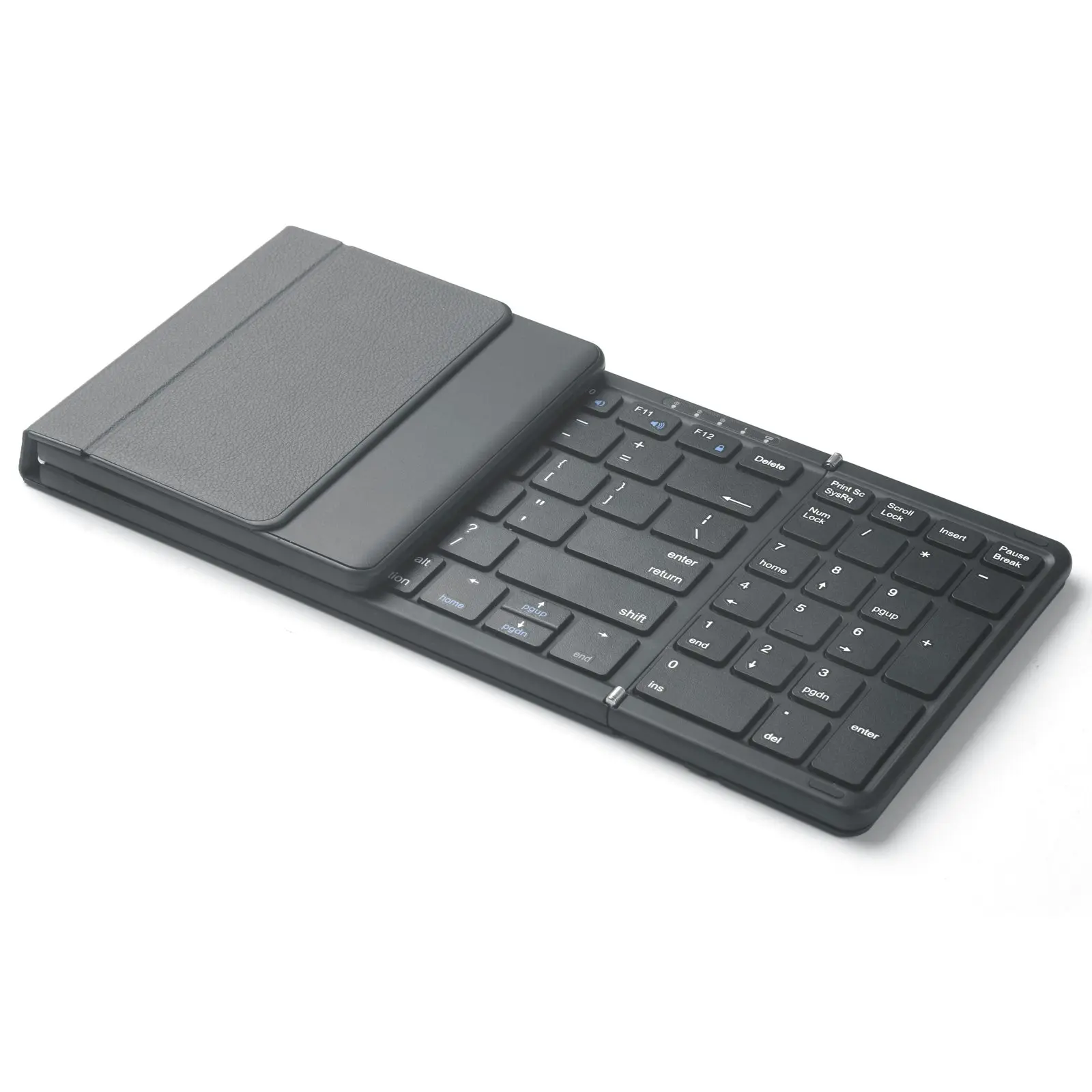 Todo Tri-Folding Bluetooth Wireless Keyboard BT 99 Key Mac Windows Android - Black