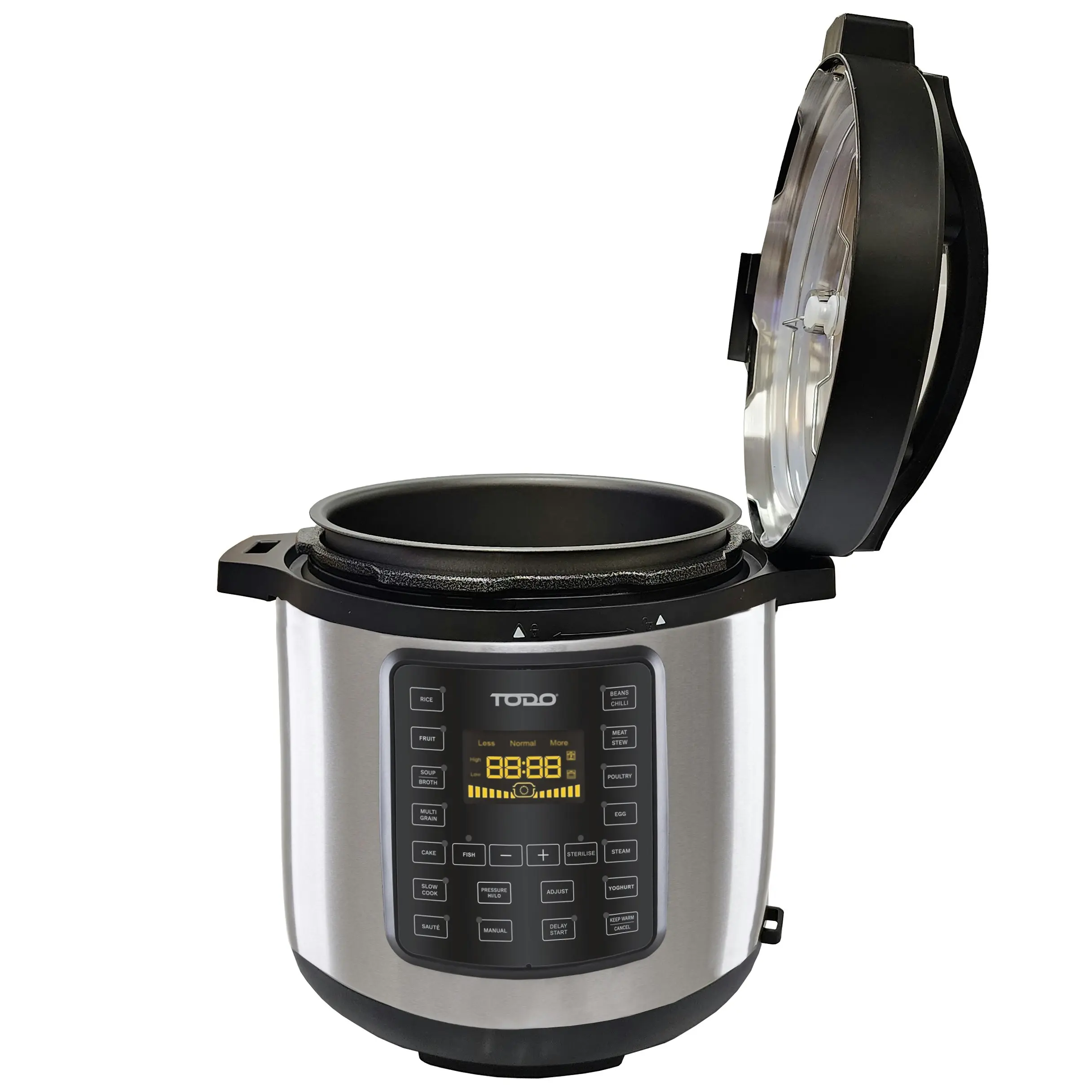 Todo 6L Electric Pressure Cooker 15 Preset Functions 1000W Non-Stick Cooking Pot