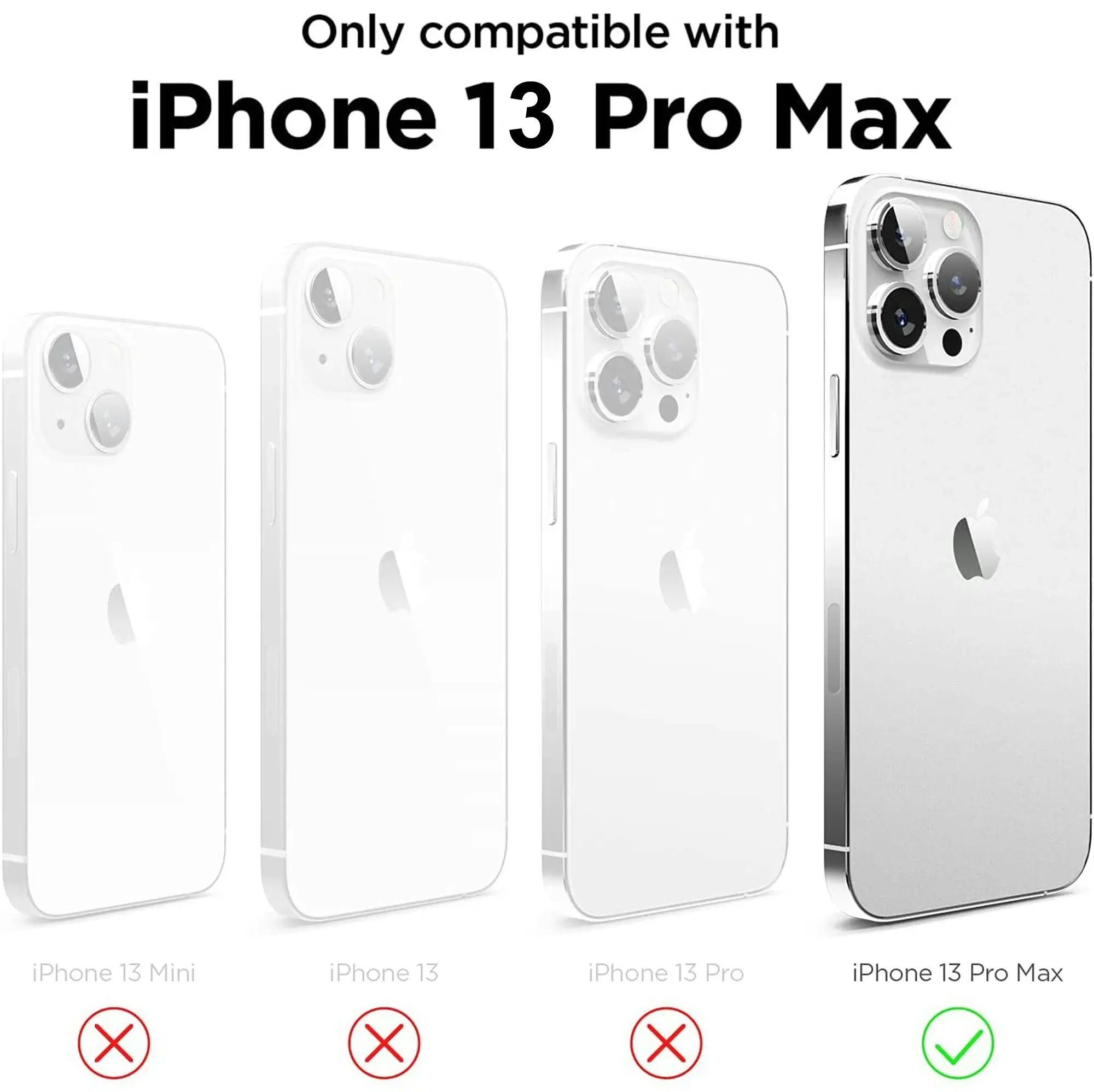 Premium Silicone Phone Case For iPhone 13 Pro Max Shockproof Microfiber Lining - Black