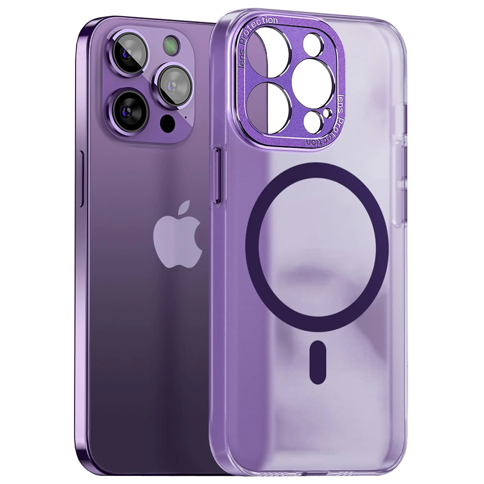 Premium MagSafe Phone Case For iPhone 14 Pro Max Shockproof Magnetic Case - Purple