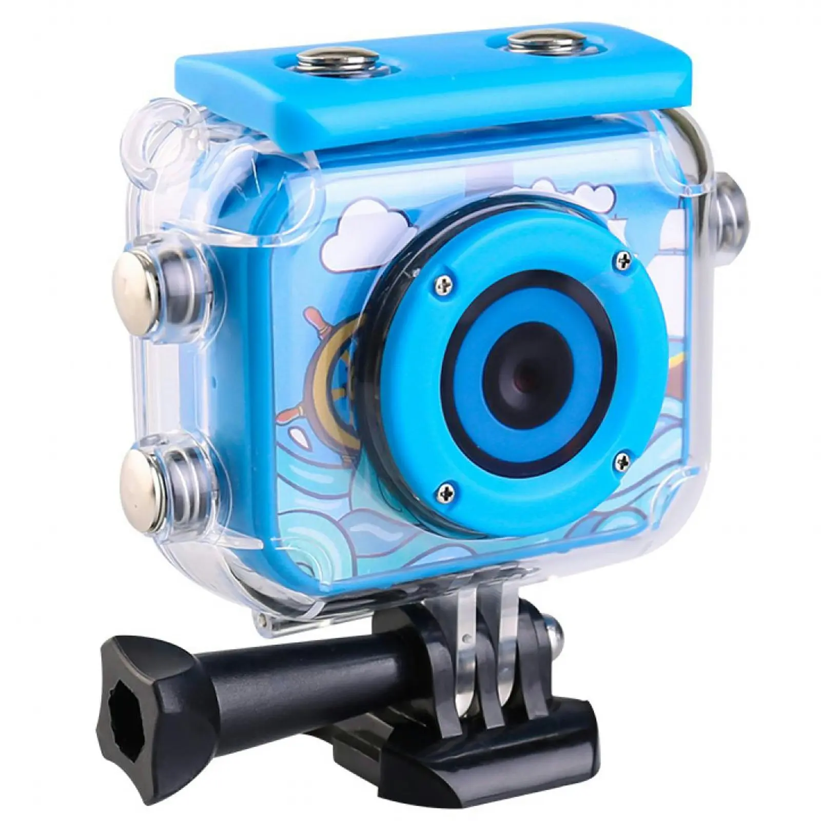 Todo 1080p FHD Kids Action Sports Camera 30M Waterproof 2" LCD Action Cam - Blue