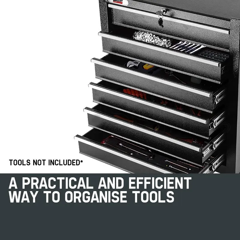 BULLET 6 Drawer Tool Box Cabinet Trolley Garage Toolbox Storage Mechanic Chest