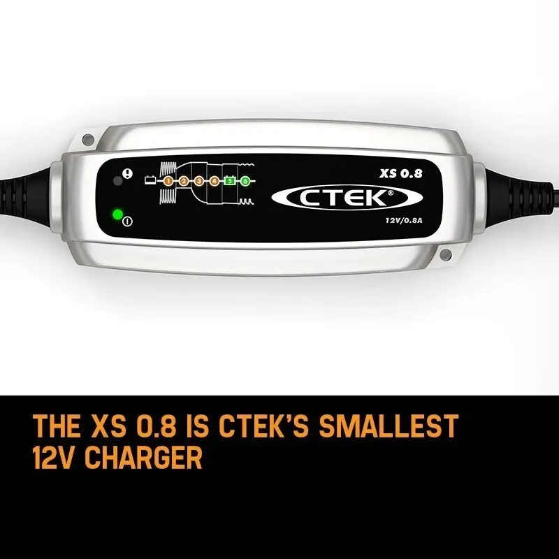 CTEK XS0.8 Model 6 Stage Trickle Smart Battery Charger 12V Bike Car Boat ATV