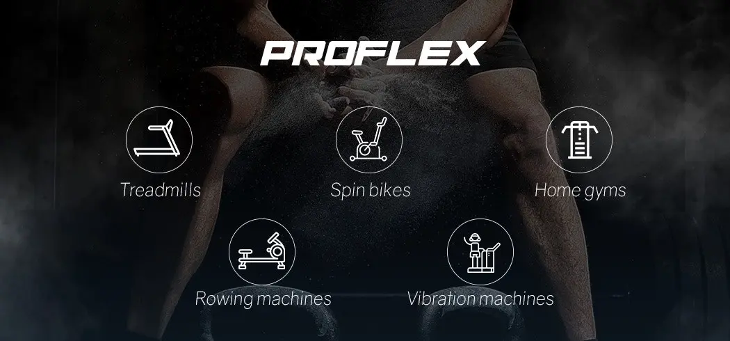 Proflex 2 x 25kg Adjustable Dumbbell Set Weights Dumbbells Home Gym Fitness Pair