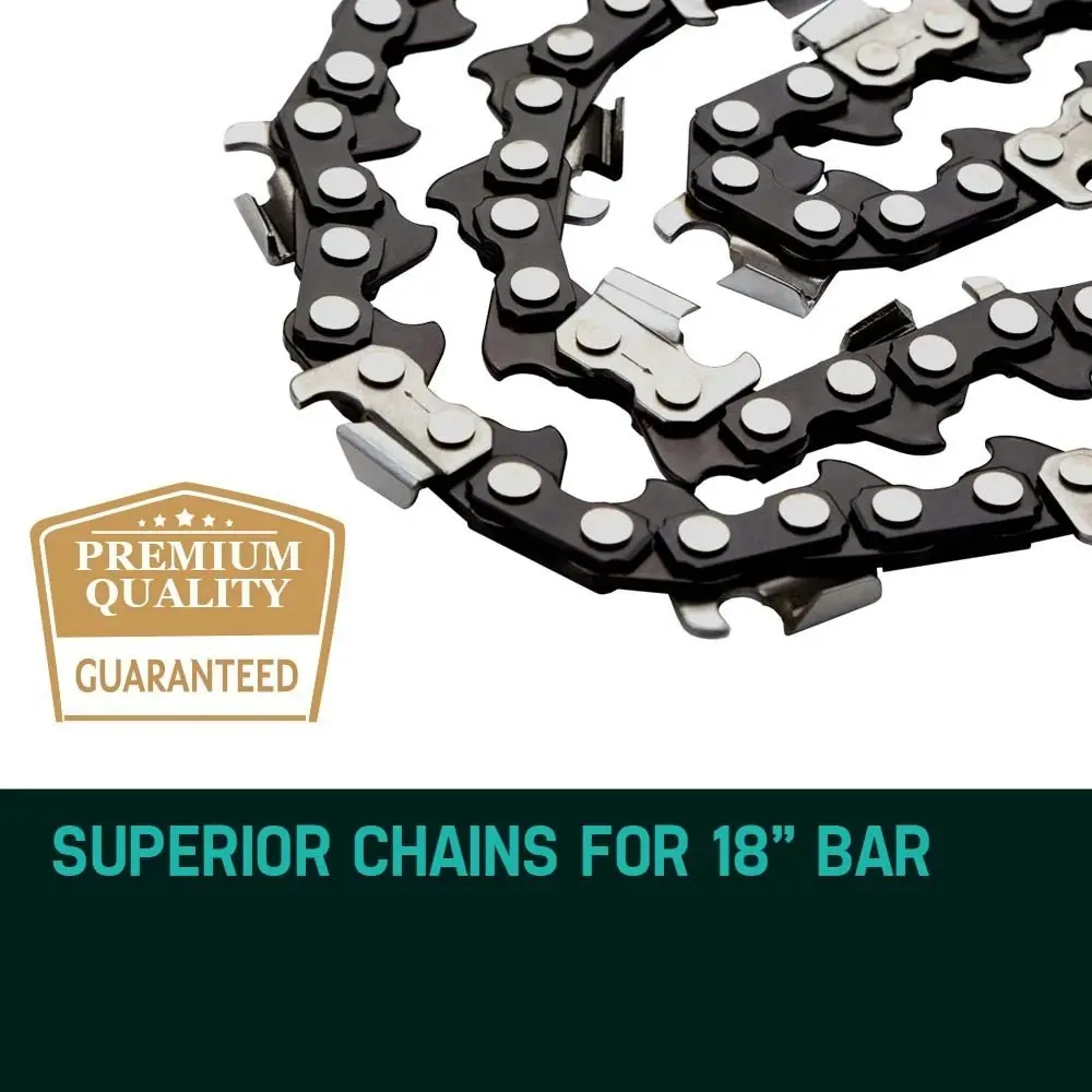 2 X 18 Inch Baumr-AG Chainsaw Chain 18in Bar Replacement Suits SX45 45CC Saws