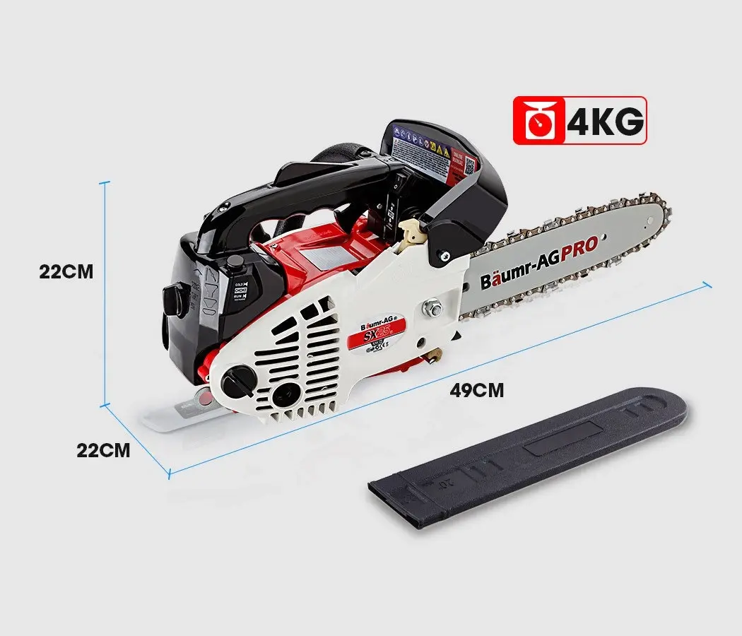 Baumr-AG 25CC Petrol Chainsaw Arborist 10 Inch Bar E-Start Tree Pruning Garden Chain Saw