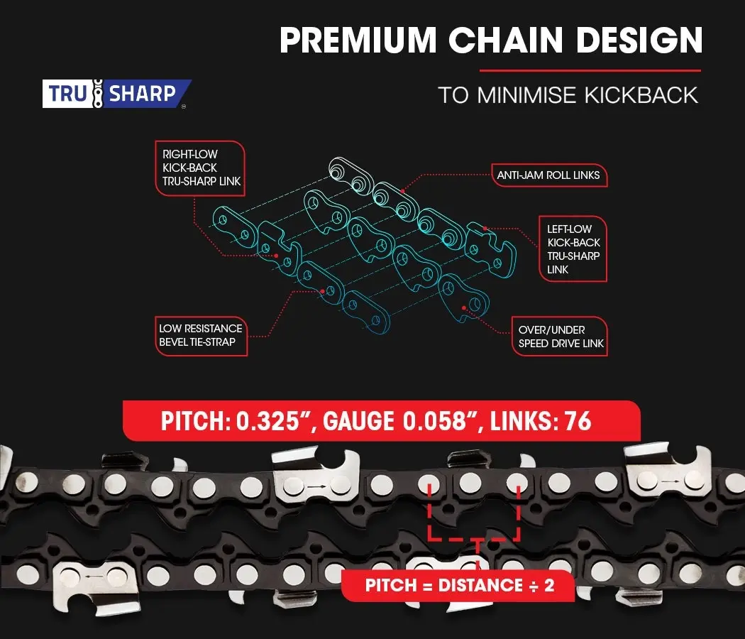 Baumr-AG 52CC Commercial Petrol Chainsaw 20 Inch Bar E-Start Chain Saw Lightweight Design