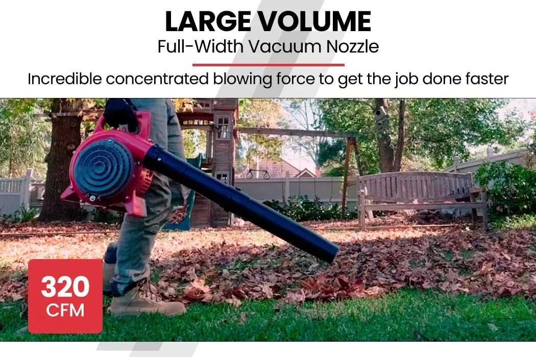 Baumr-AG Cordless Petrol Leaf Blower Vacuum 4 Stroke - Vac Garden Commercial Hand Outdoor