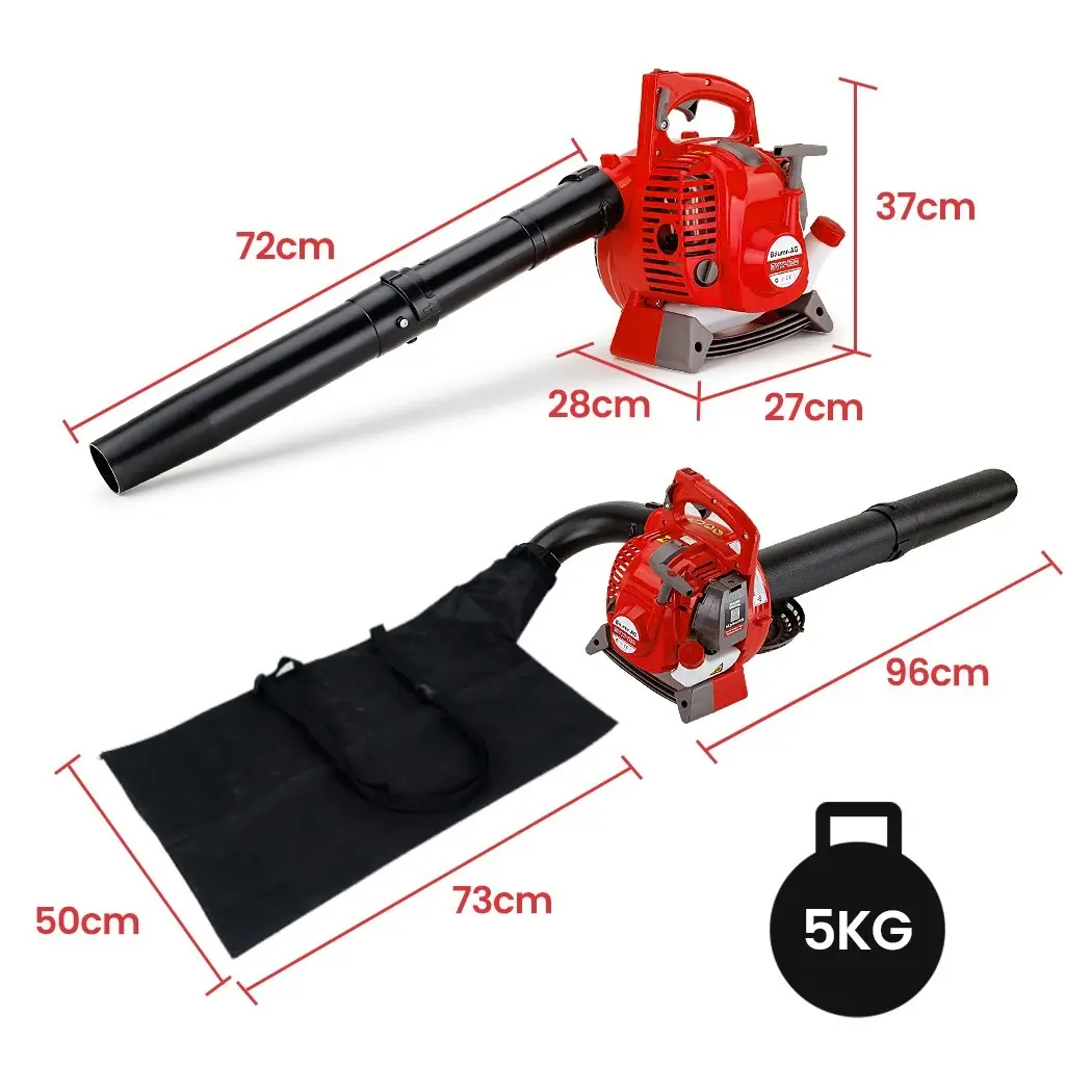 Baumr-AG Cordless Petrol Leaf Blower Vacuum 4 Stroke - Vac Garden Commercial Hand Outdoor