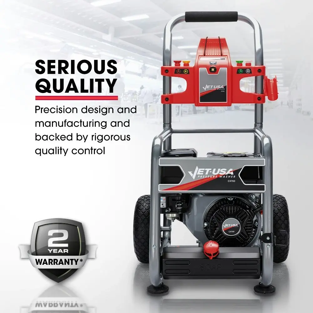 Jet-USA 4800PSI Petrol Powered High Pressure Washer, - CX760