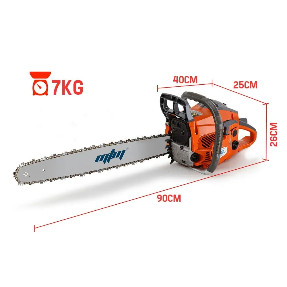 MTM Chainsaw Petrol Commercial 20 Inch Bar E-Start Tree Pruning Chain Saw 4.1HP