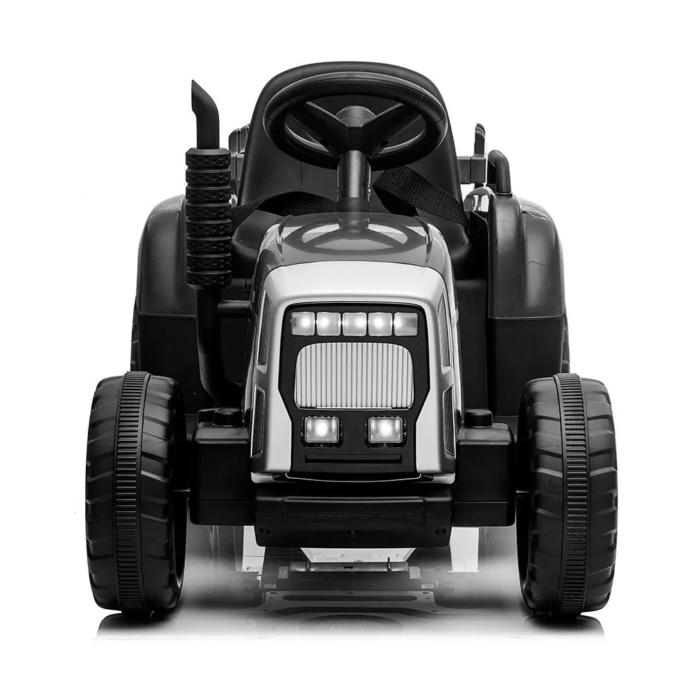 Rovo Kids Electric Battery Operated Ride On Tractor Toy, Remote Control, Black