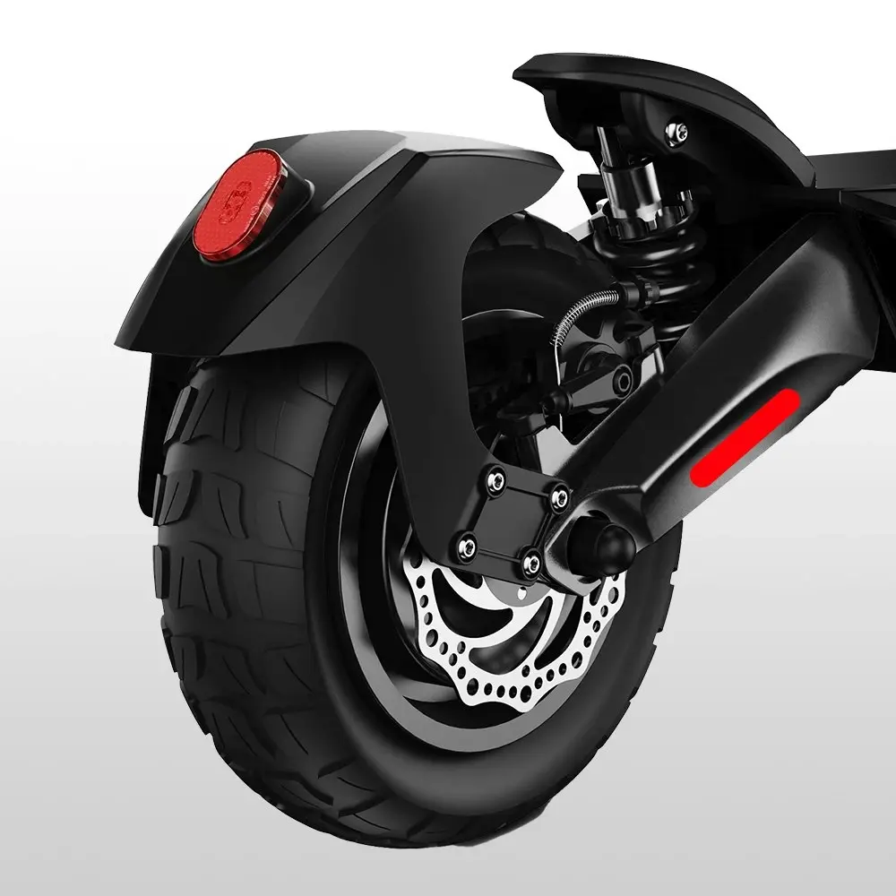 Valk Primal 9 Electric Scooter, 1600W Dual Motor 48V 18Ah Lithium 60km Range 40km/h Quad Shocks 10 inch Tyres, Black