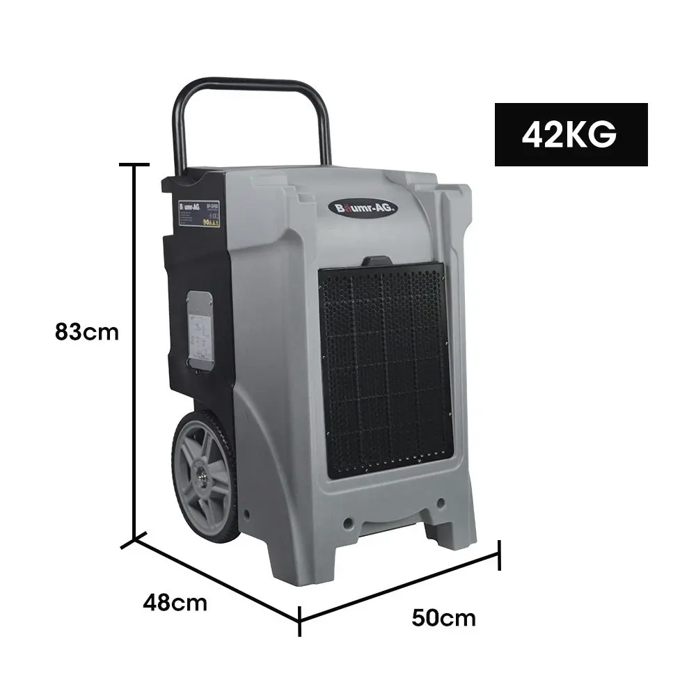 Baumr-AG 90L/day Commercial Industrial LGR Air Dehumidifier for Mould, Portable, Stackable, LCD Display, Wheels