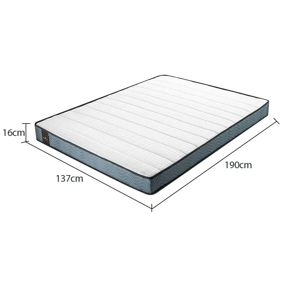 Kingston Slumber Mattress DOUBLE Bed Size Bonnell Spring Bedding Firm Foam Top 16CM