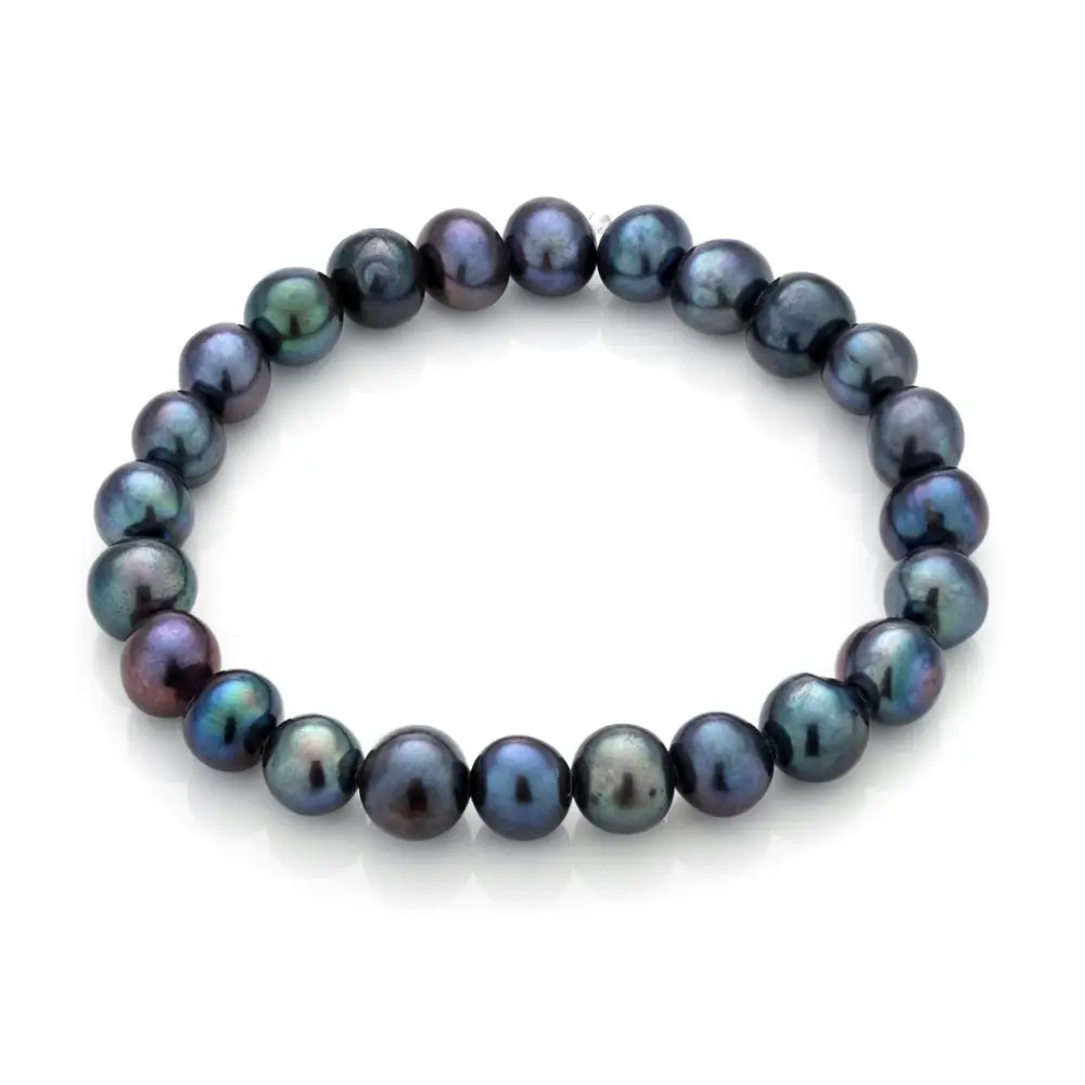 Grey 7.5-8mm Freshwater Pearl Bracelet