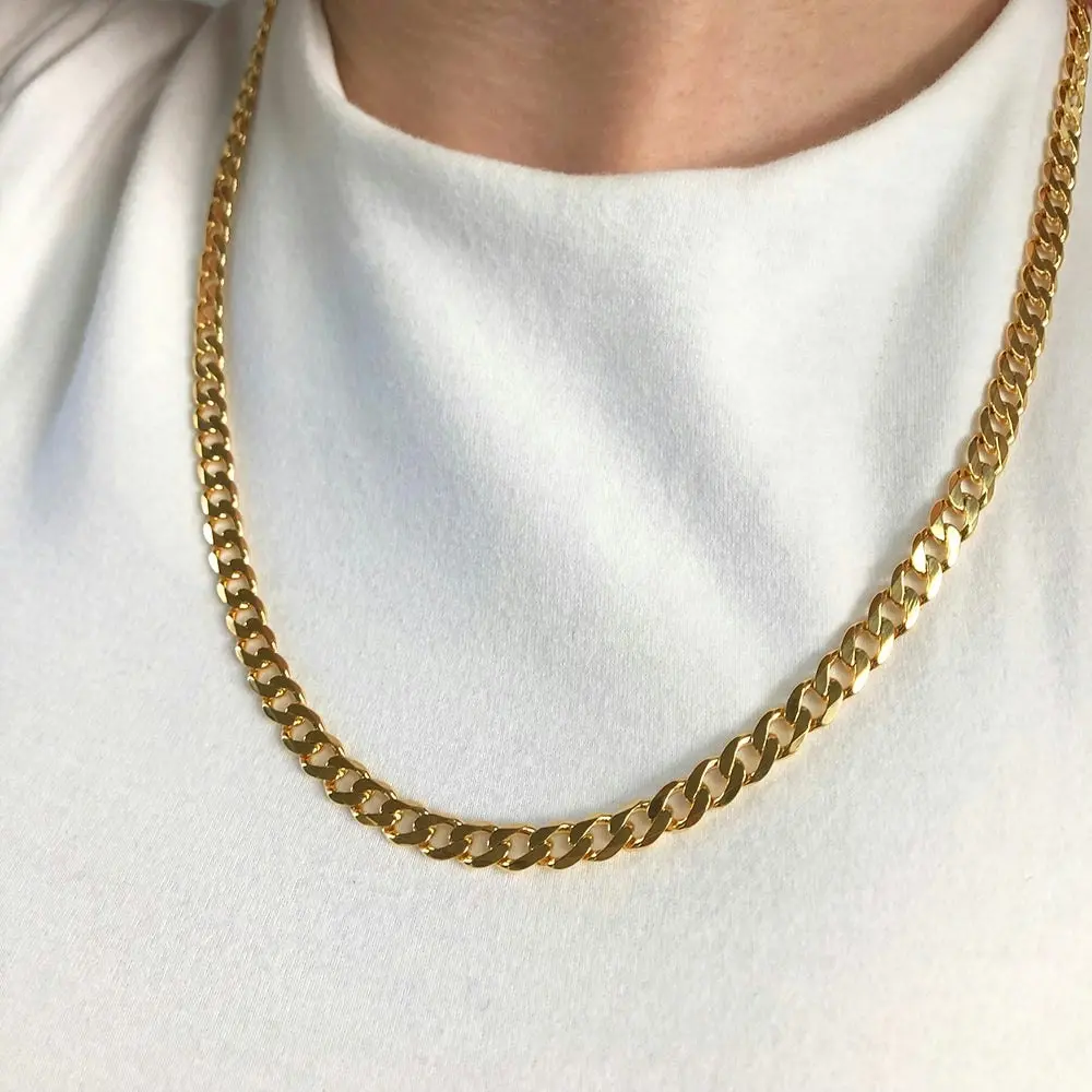 9ct Yellow Solid Gold "Noah" Curb Chain