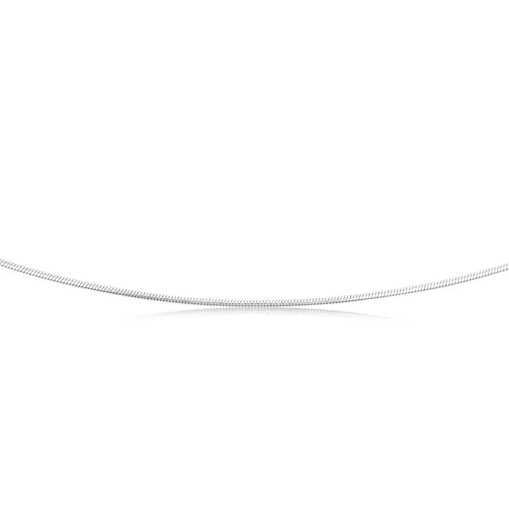 Sterling Silver Snake 45cm Chain