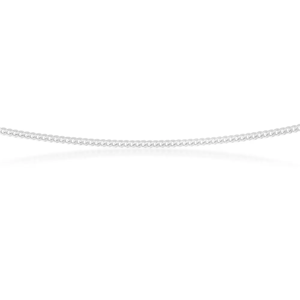 Sterling Silver Diamond Cut 70cm Curb Chain