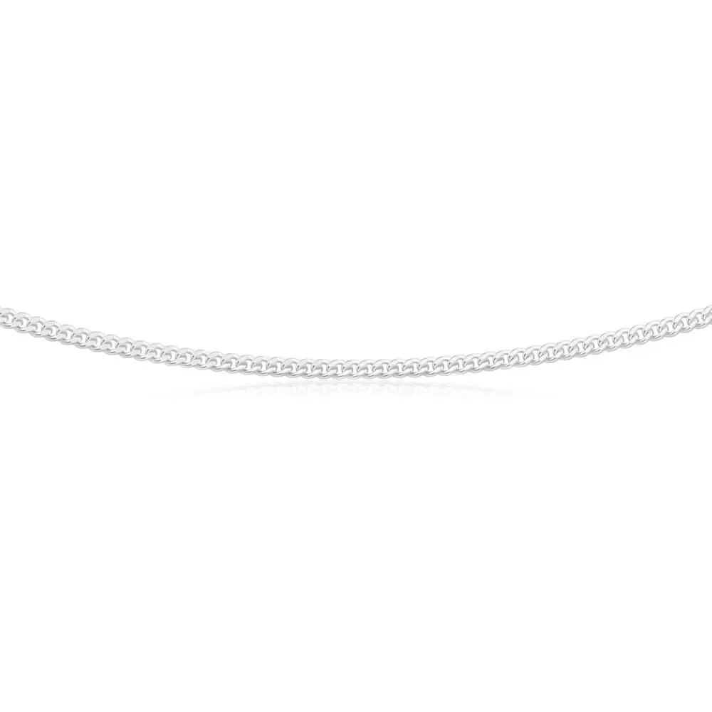 Sterling Silver Curb 80 Gauge 70cm Chain