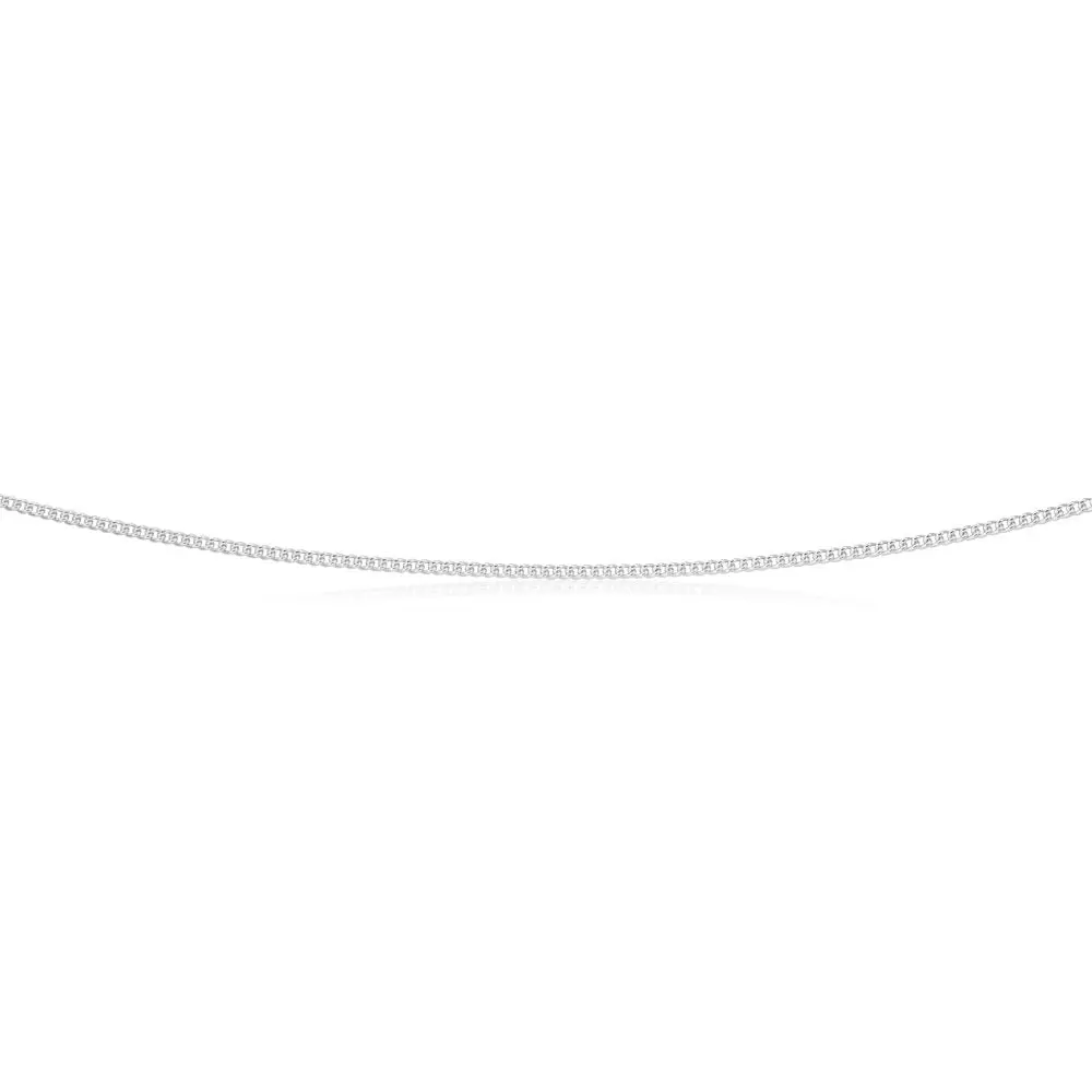 Sterling Silver 45cm 40 Gauge Curb Chain