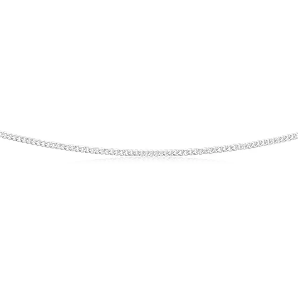 Sterling Silver Curb 60 Gauge 45cm Chain