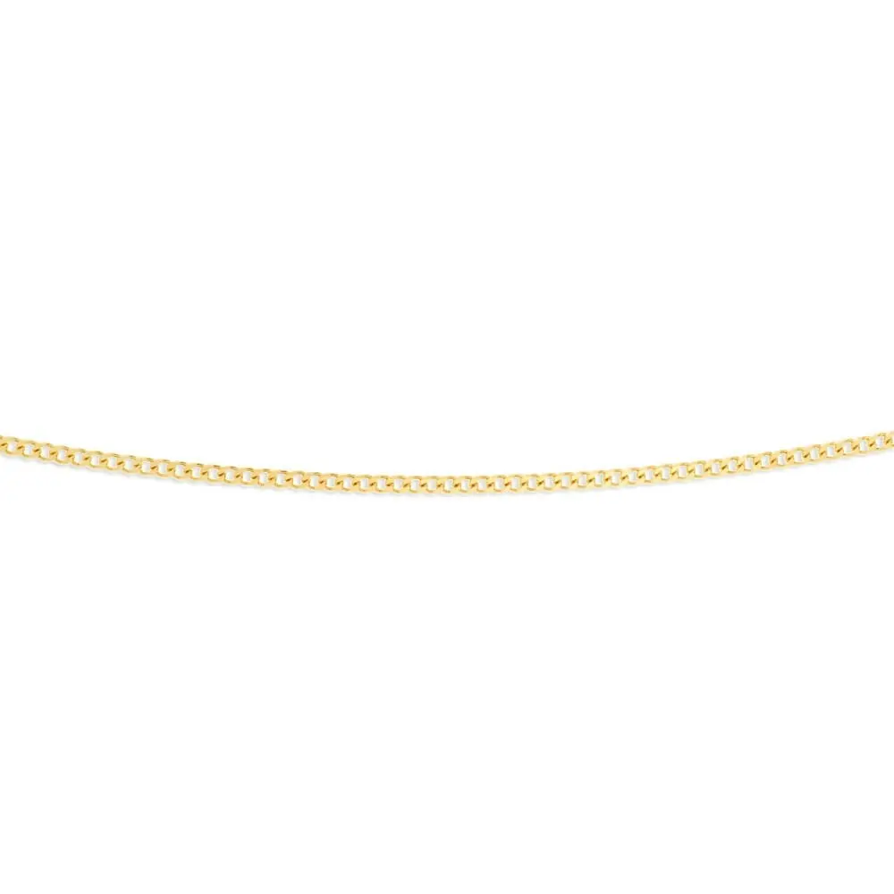 9ct Yellow Solid Gold 40cm 70 Gauge Curb Chain