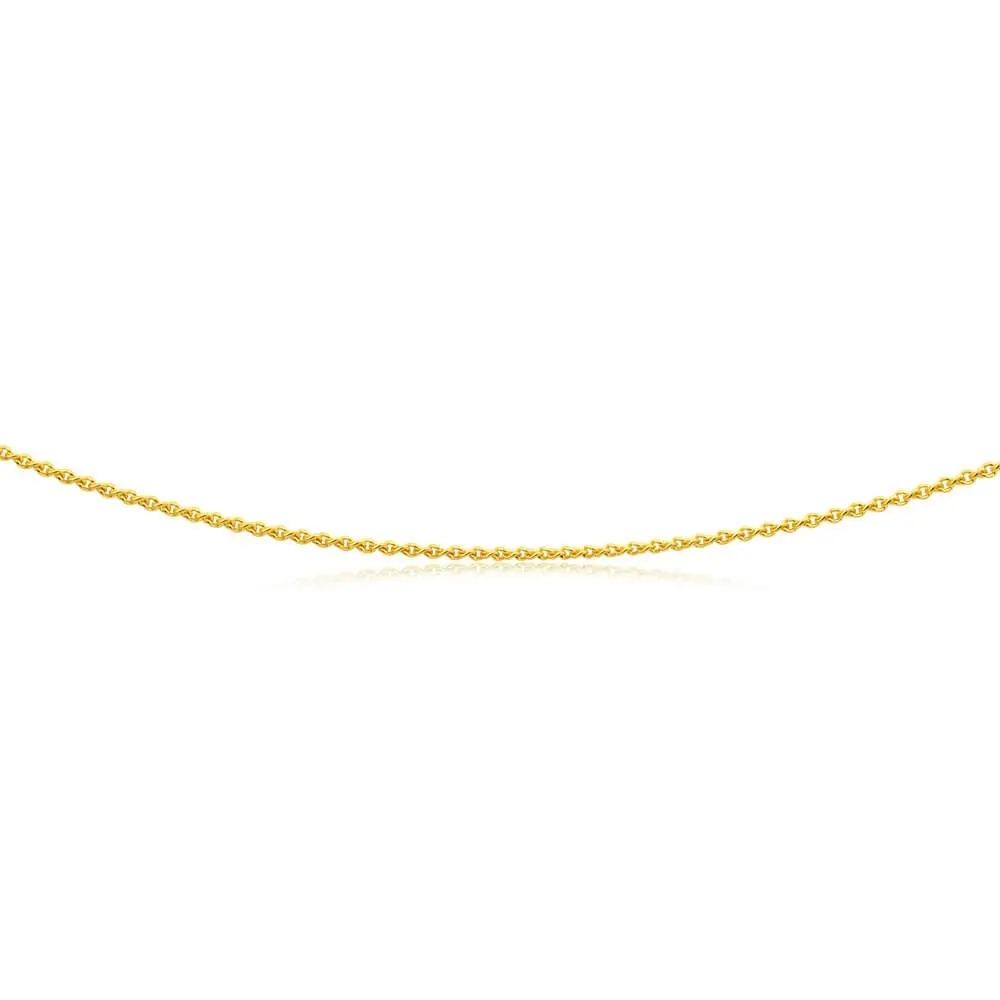 9ct Yellow Gold Silver Filled Chain