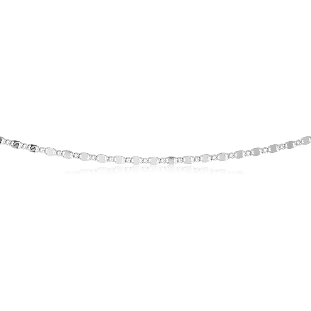 Sterling Silver 45cm Fancy Dicut Chain